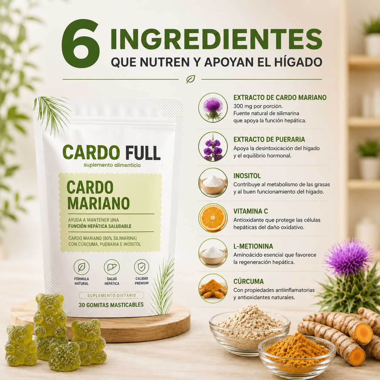 Suplemento para acompañar la función hepática y favorecer la digestión | DESINFLAMÁ TU ABDOMEN Y SENTITE MÁS LIVIANO DESDE ADENTRO EN SOLO 14 DÍAS